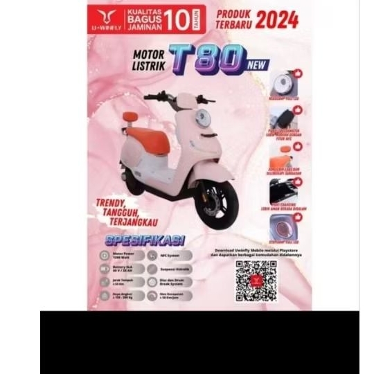 Motor listrik uwinfly T80