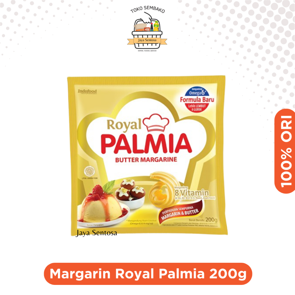 

Royal Palmia Butter Margarine 200 Gram Sachet