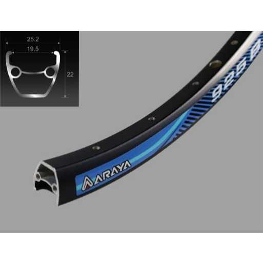 Rims Velg Pelek Araya Sepeda 26 MTB MINI Double Wall Lubang 36H