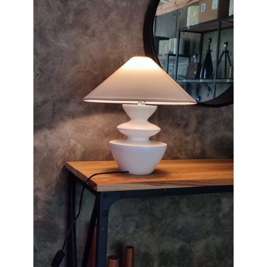 lampu meja kayu bed side table lamp lampu tidur