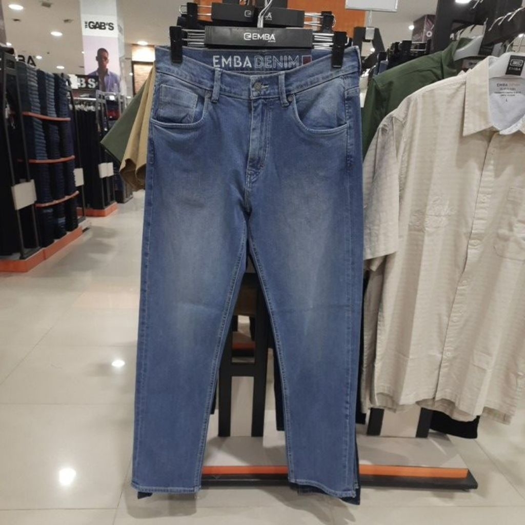 EMBA JEANS CELANA PANJANG PRIA BASIC STRECTH JORDAN REGULAR|618112