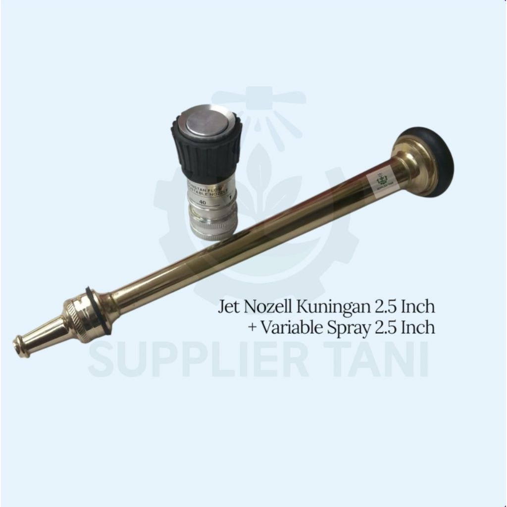 2,5 Inch Jet Nozzle Sprayer Pemadam Kuningan Campuran

