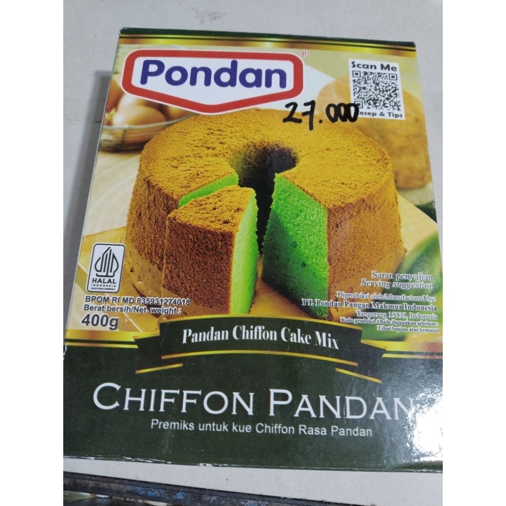 

Pondan chiffon pandan 400g