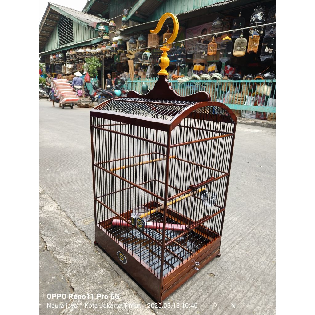 (KARGO)KANDANG SANGKAR KOTAK EBOD JAYA COKLAT