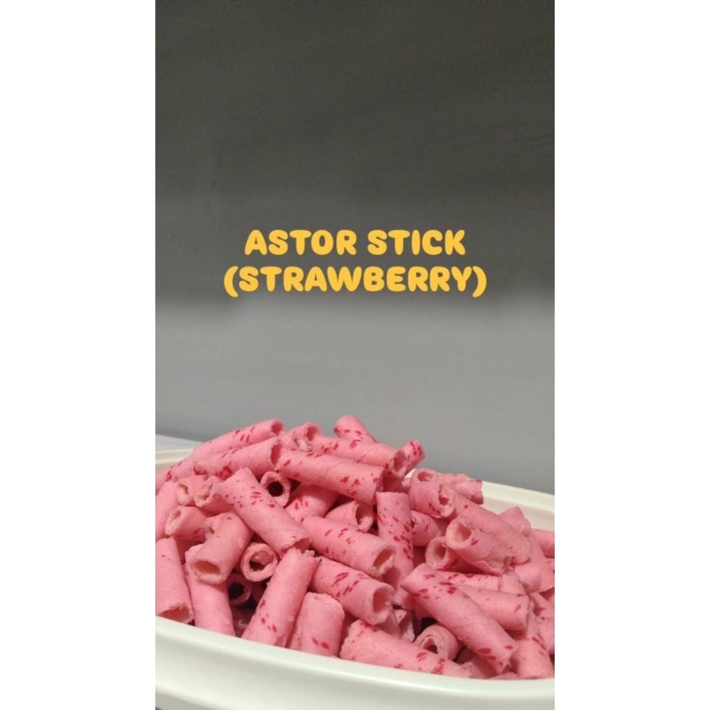 

Astor Stick 100gr • Stick Wafer Astor • Astor Stick Barcelona • Astor Mini • Astor Pendek • Astor Wafer Roll • Astor Strawberry • Astor Warna Pink • Cemilan Murah • Cemilan Enak • Cemilan Manis