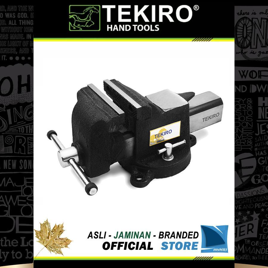TEKIRO  - Bench Vise Steel Body 6 inch - Catok meja- Ragum (GT-BV1253)