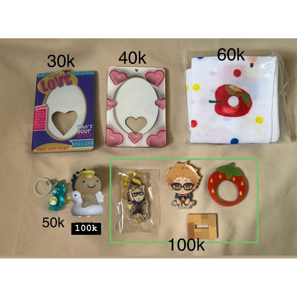 WTS Trinkets Cahol Figure tamagotchi sylvanian standee anime gacha