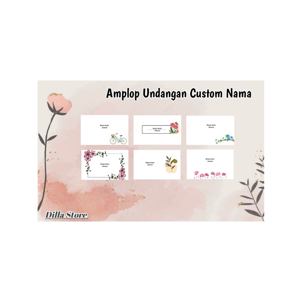 

Amplop Undangan Custom Nama