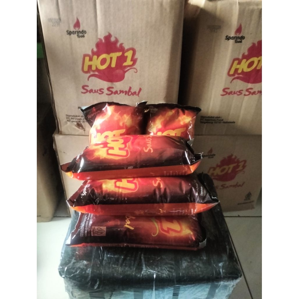 

saos sambal hot1,ukuran 1kg,isi 5 pak