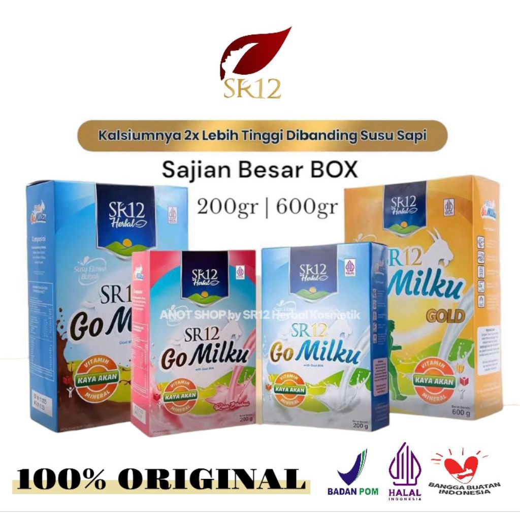 

Go Milku SR12 Susu Kambing Etawa Asli 200gr dan 600gr