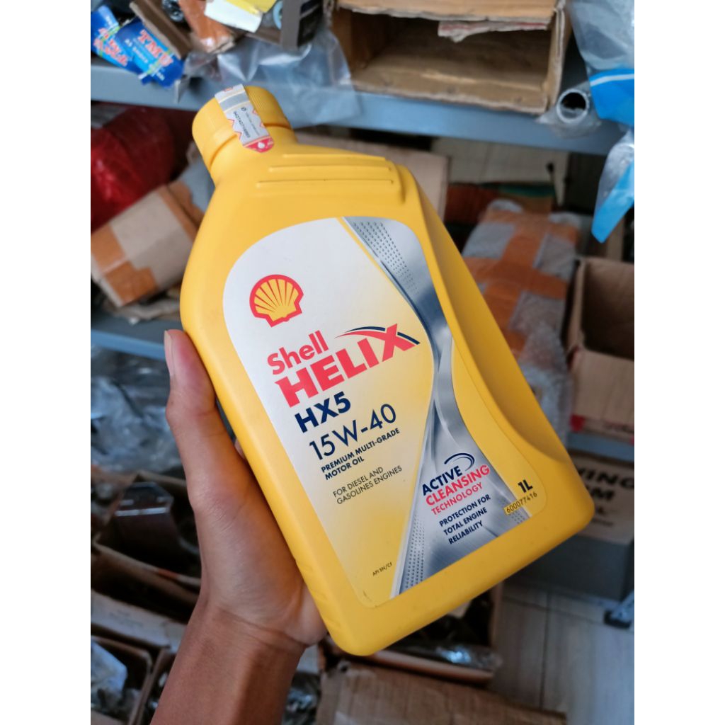 Oli mesin shell helix 1 liter HX5 ORI