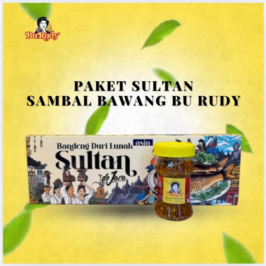 

[ PROMO SPESIAL LIVE ] Paket Sultan Sambal Bawang Bu Rudy II Bandeng duriLunak De Java Asin, Sambal Bawang botol Bu Rudy