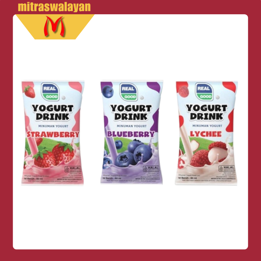 

REAL GOOD Yoghurt Kemasan Bantal 80 ml