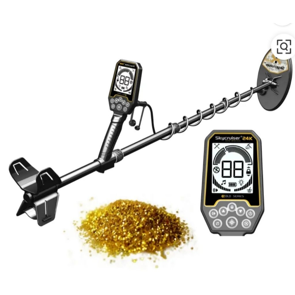 Skycruiser detektor emas profesional, S24K Fullywaterproof IP68 detektor logam emas untuk pendeteksi