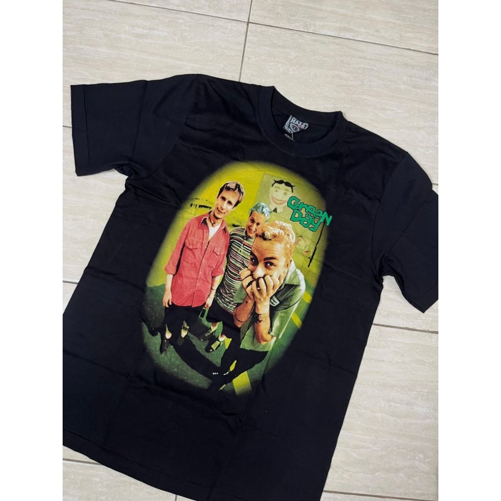 KAOS BAND BOOTLEG FANMADE BARU TAG THE ROXX THE MAXX DISCHARGE ALL OVER PRINT AOP GREEN DAY