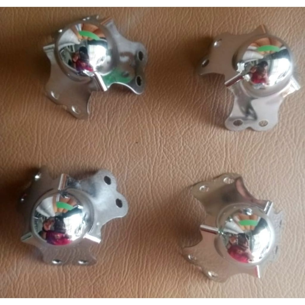 Corner Ball QB15H warna perak/silver asesoris box HARDCASE,sudut koper