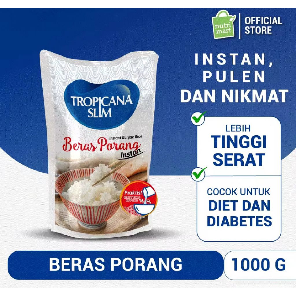 

Tropicana Slim Beras Porang (1000 G).