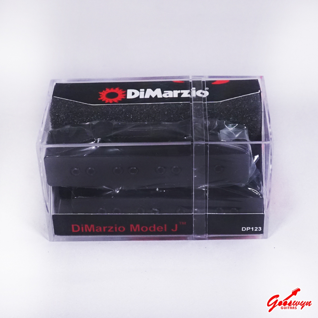 DiMarzio DP123BK MODEL J NECK/BRIDGE SET Bass Pickup, BLACK