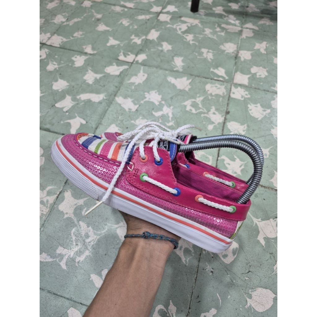 Sepatu Sperry Top-siders pink Wanita(36)
