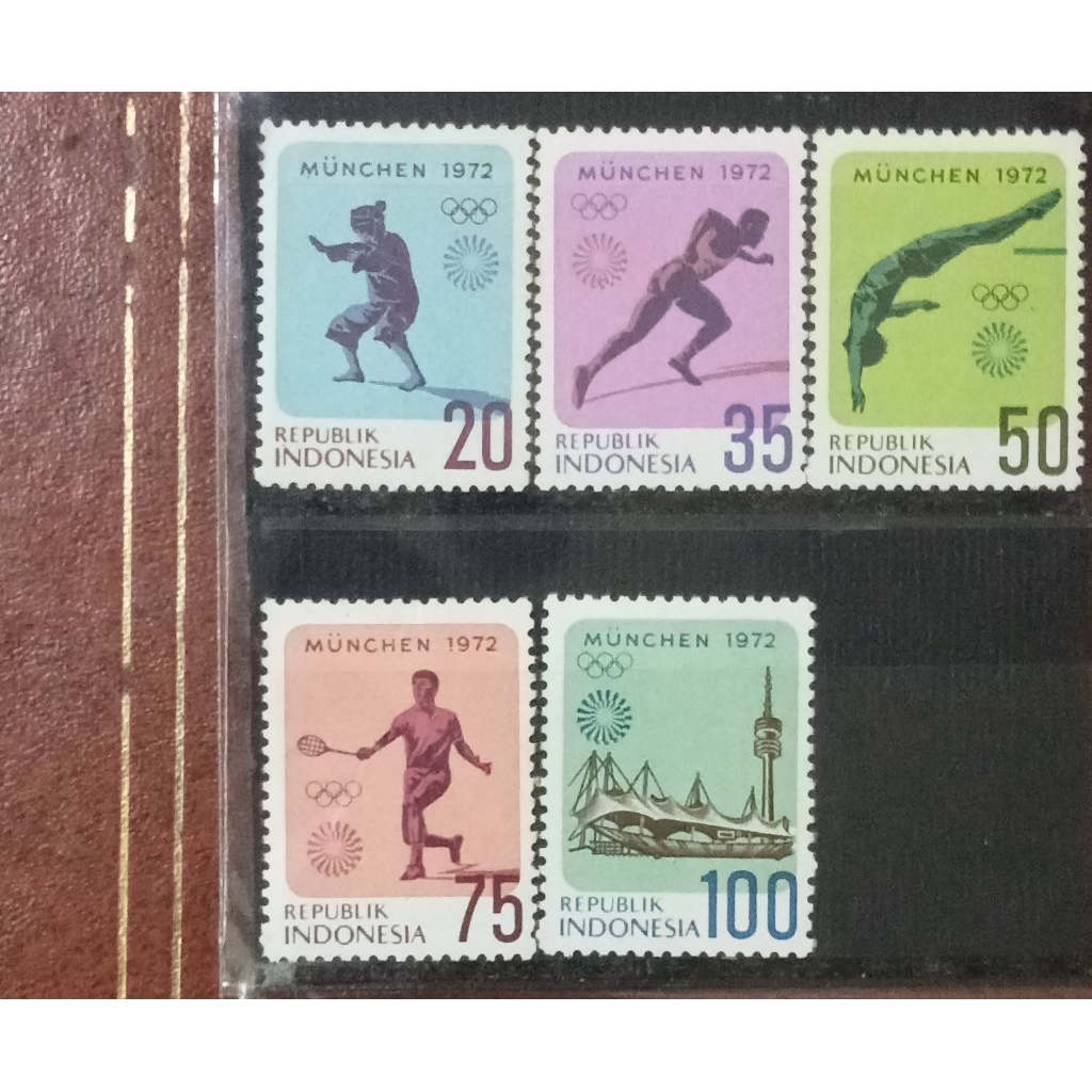 

Perangko Indonesia komplit set seri olimpiade Munchen