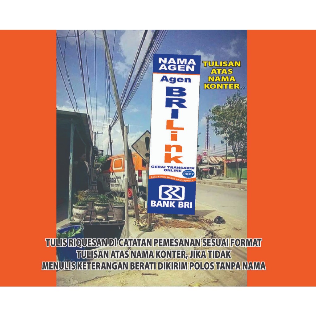 SPANDUK BRILINK BERDIRI