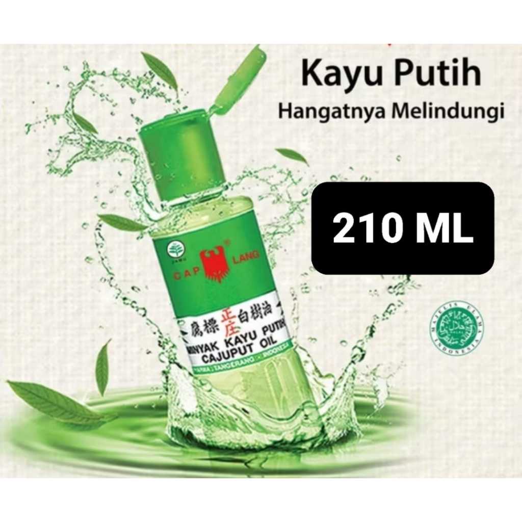 MINYAK KAYU PUTIH CAP LANG 210 ML / CAP LANG MINYAK KAYU PUTIH 210 ML