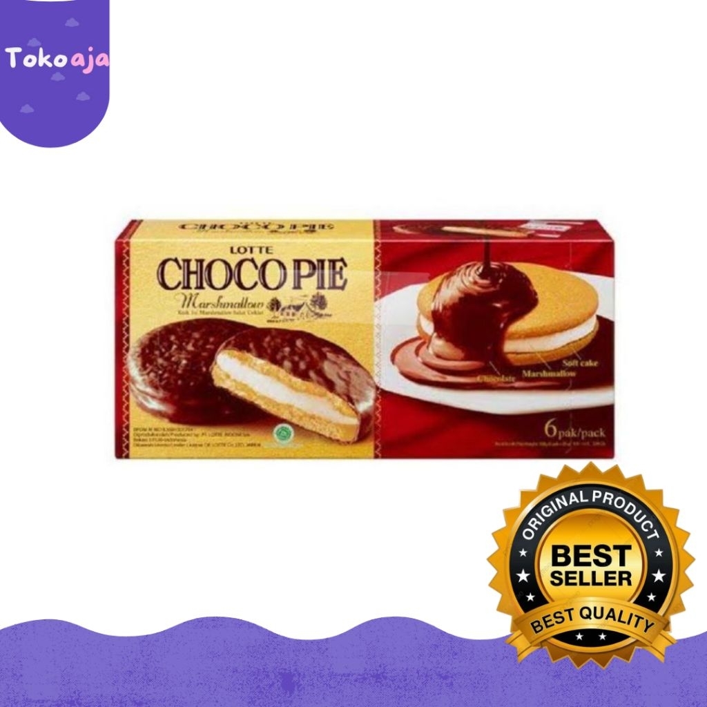 

[Tokoaja] LOTTE CHOCOPIE MARSHMALLOW || SNACK MURAH ISI 6 PAK /PACK