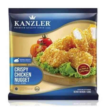 

Kanzler Crispy Chicken Nugget 120GR - Spicy Flavor, GOSEND GRAB Only