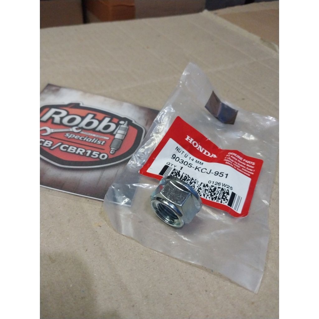 Nut U 14mm Mur As Roda Belakang CB150R CBR150 Verza 90305-KCJ-951 Original