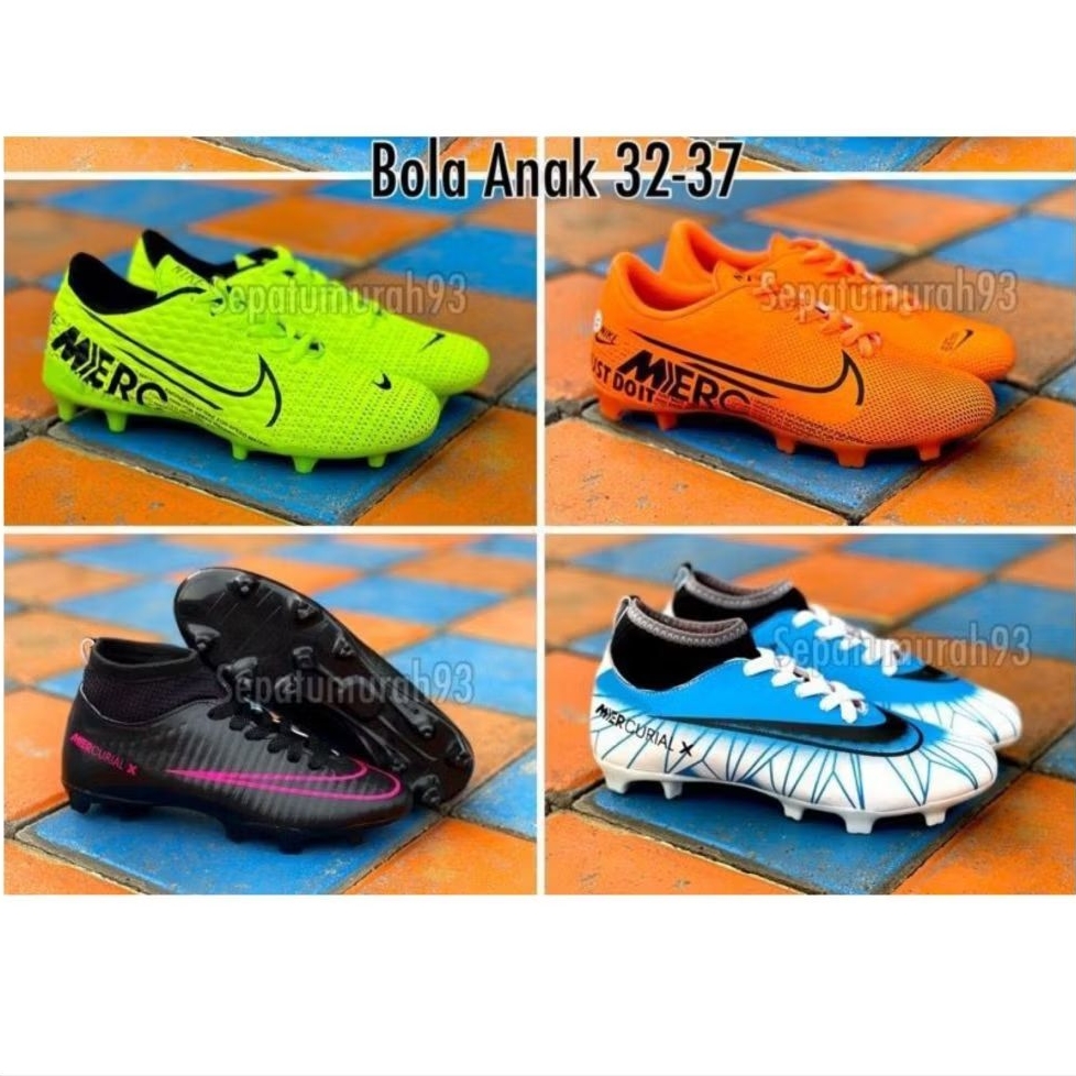 BISA BAYAR DITEMPAT ( COD ) model terbaru  sepatu sepakbola  / sepatu bola anak laki laki size 33 34
