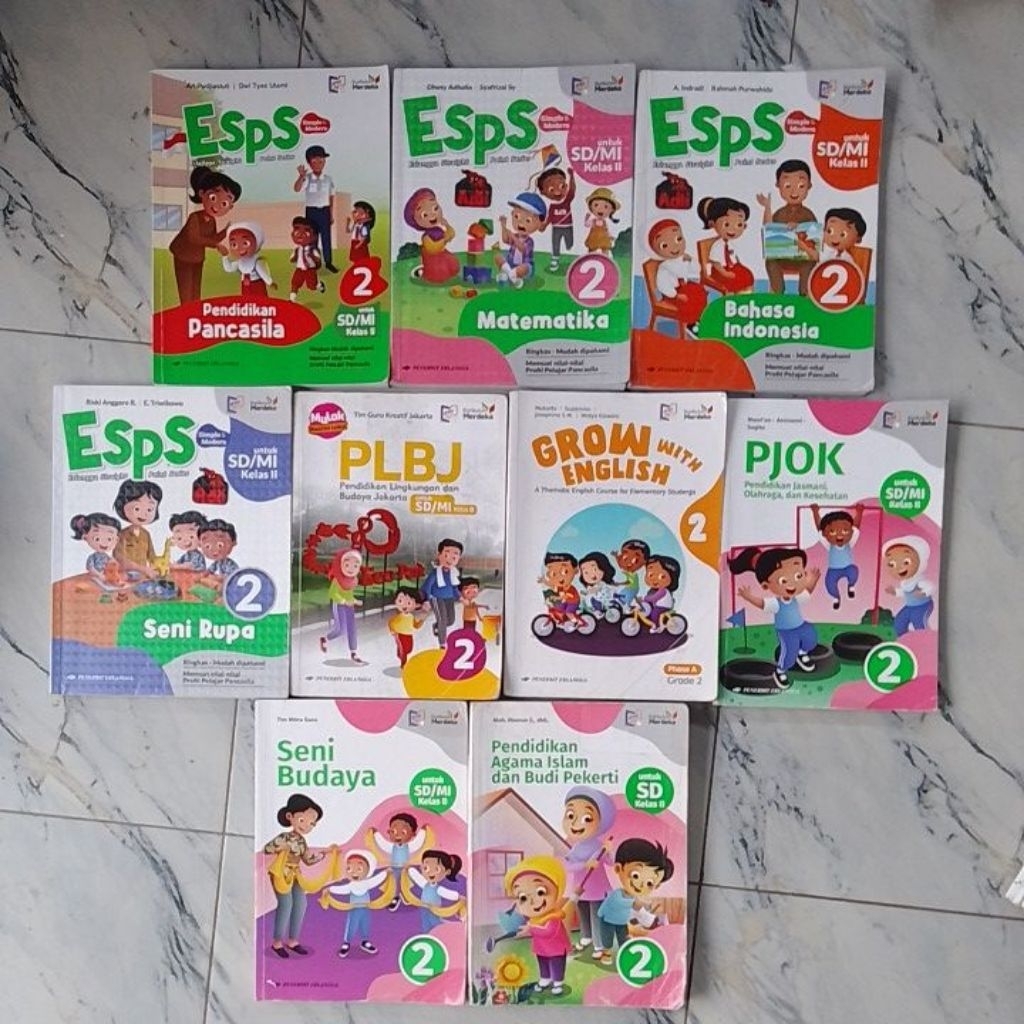 ESPS MATEMATIKA,IPAS, BAHASA INDONESIA,P PANCASILA,GROW WITH ENGLISH,,PJOK,SENI BUDAYA,SENI RUPA,P P