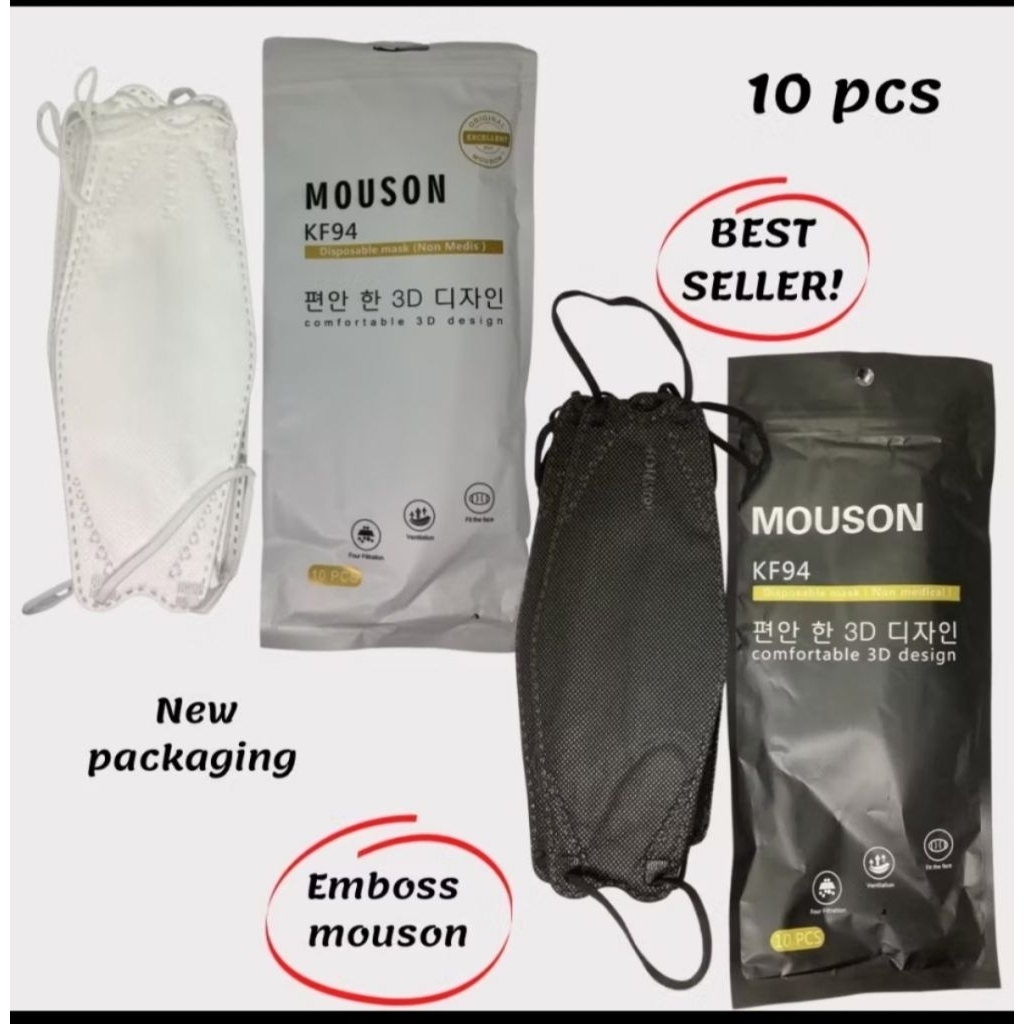 Murah (5 Pack isi 50PCS) Masker KF94 UTAMA 4PLY/MASKER KF94 UTAMAX CARE/KF94 I CARE 5PLY/KF94