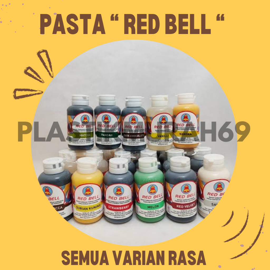 

Red Bell Pasta Perisa Makanan Semua Varian 55 Ml | Perisa Makanan