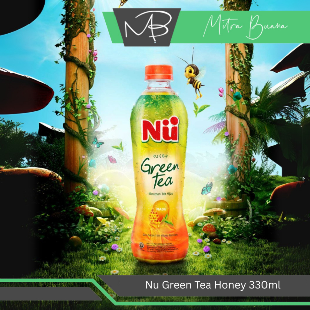 

Nu Green Tea Botol 330ml Honey - Minuman Teh Kemasan Rasa Madu Original Murah