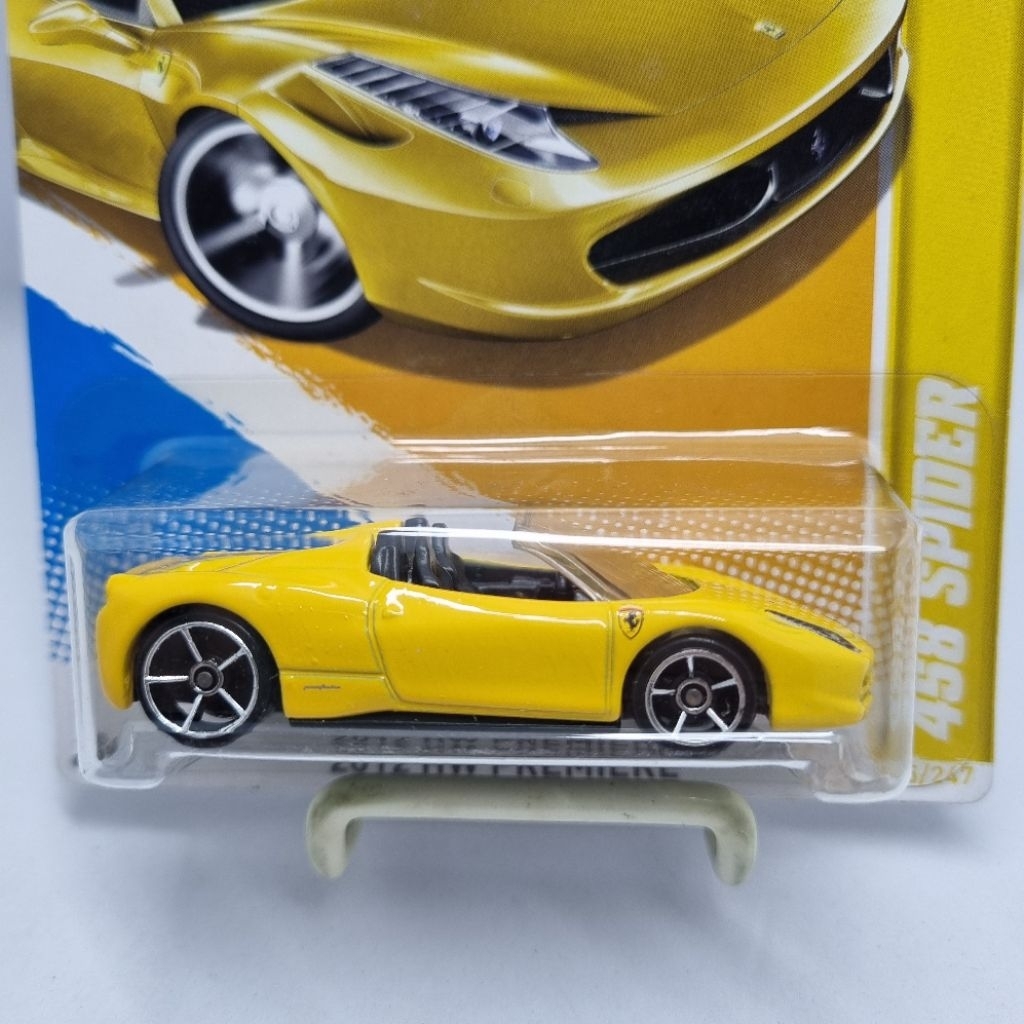 Diecast Hotwheels 1:64 FERRARI 458 SPIDER KUNING/YELLOW