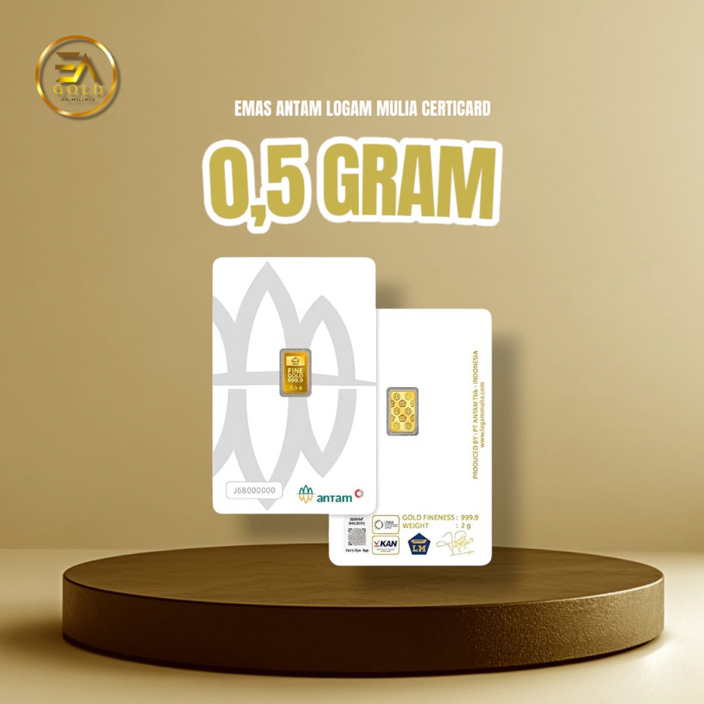 Logam mulia antam 0.5 Gram