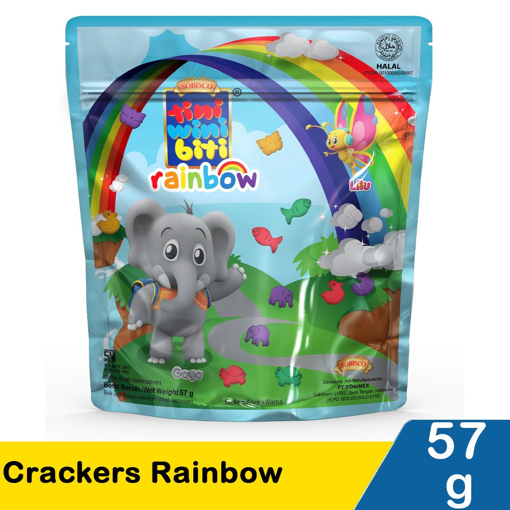 

Tini Wini Biti Rainbow Biskuit Anak Imut Enak Bergizi 57gr / Tini Wini Biti Rainbow