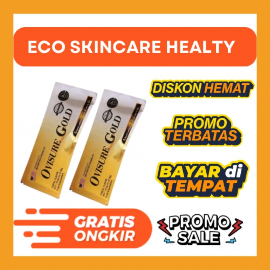 

2 Sachet - Ovisure Gold Asli Original Susu Bubuk Sendi Osteoporosis