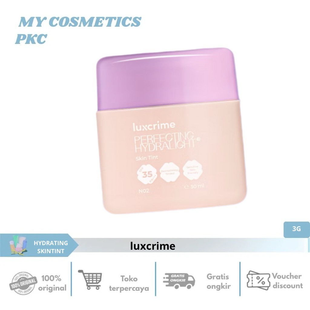 luxcrime perfecting hydralight skintint 30g