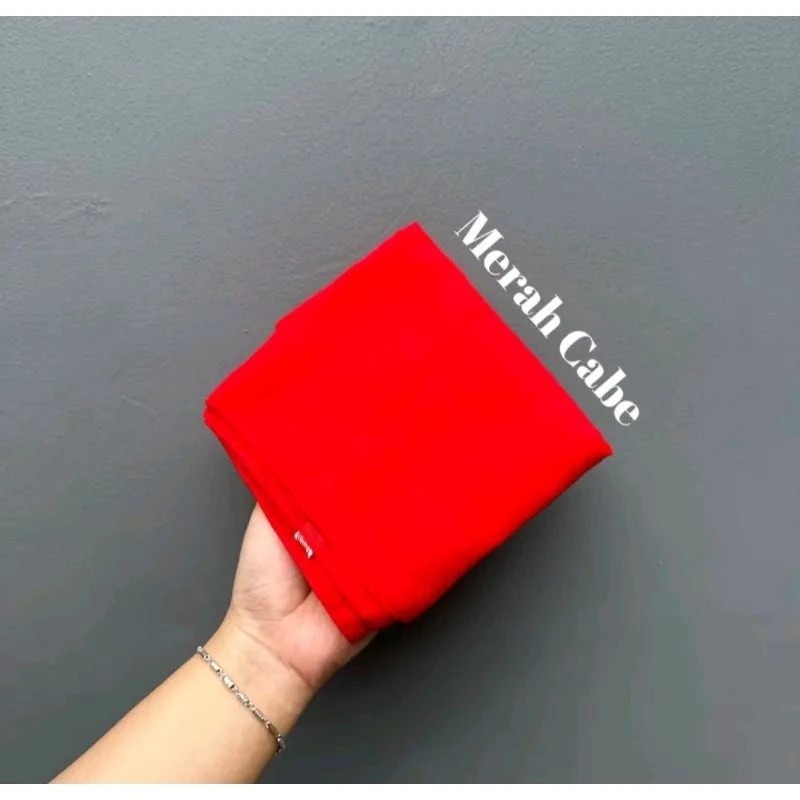 Kerudung Segi Empat Paris Jadul Merah Putih Jilbab Bella Square Merah Cabe Hijab 17 Agustus