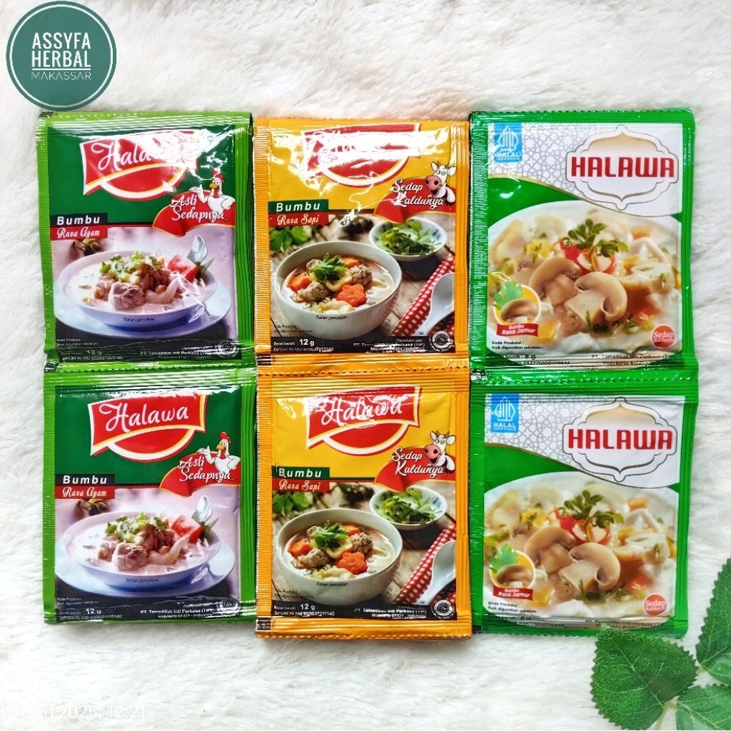 

Halawa 1/2 Karton Bumbu Masak Serbaguna Probiotik 12 Sachet