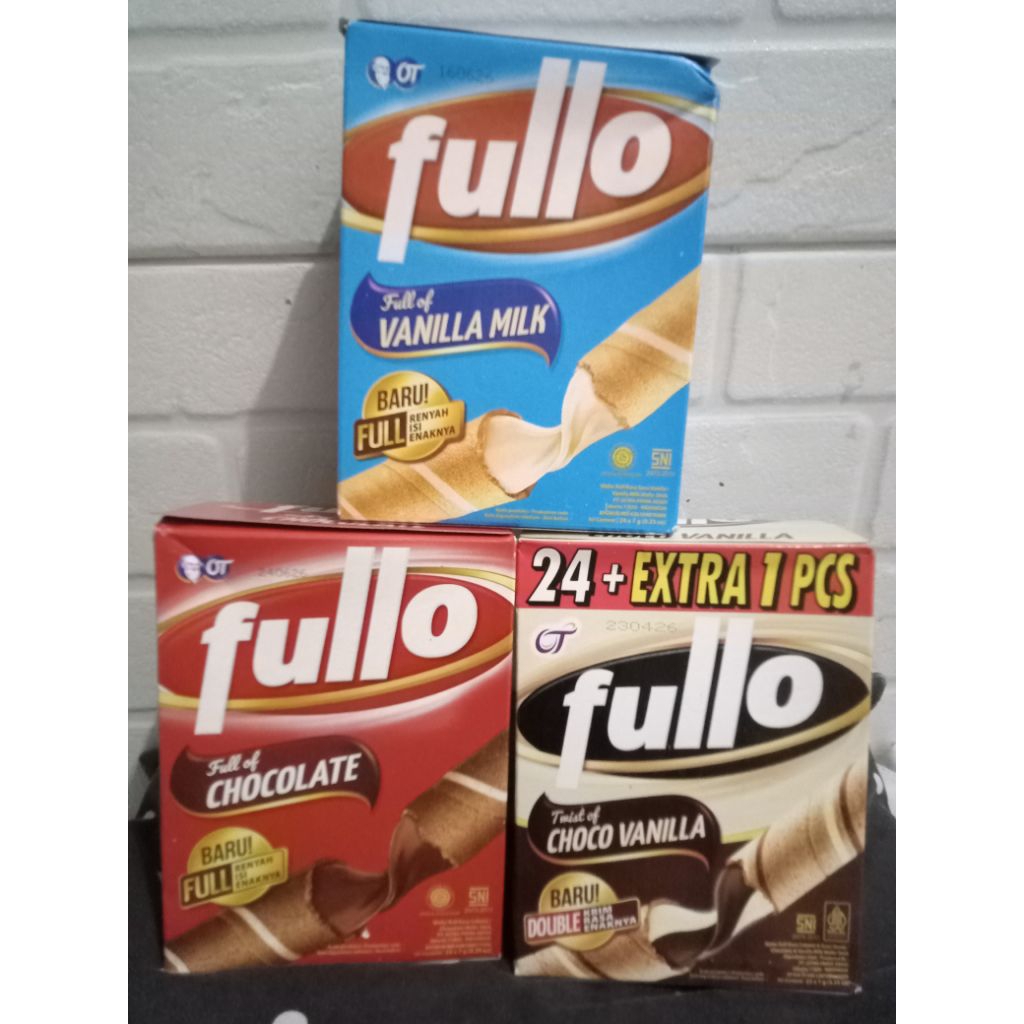Fullo/wafer stik/wafer roll/Fullo vanila/Fullo coklat/Fullo choco Vanila