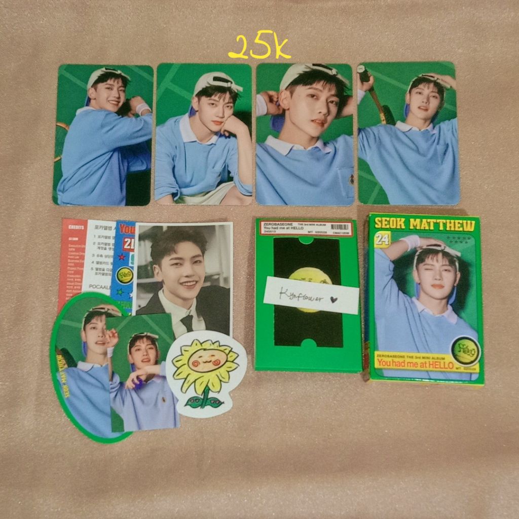 Photocard official seok matthew ZB1 zerobaseone
