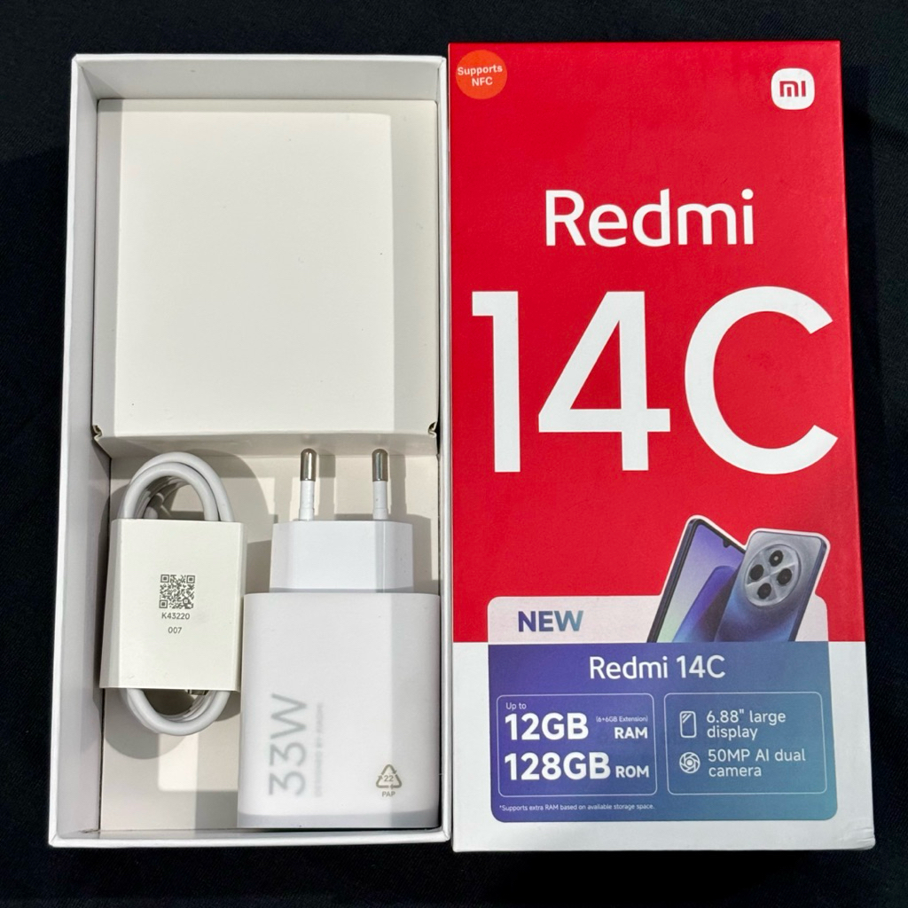 Charger Xiaomi Redmi 14c Usb Type C Original Bawaan Hp