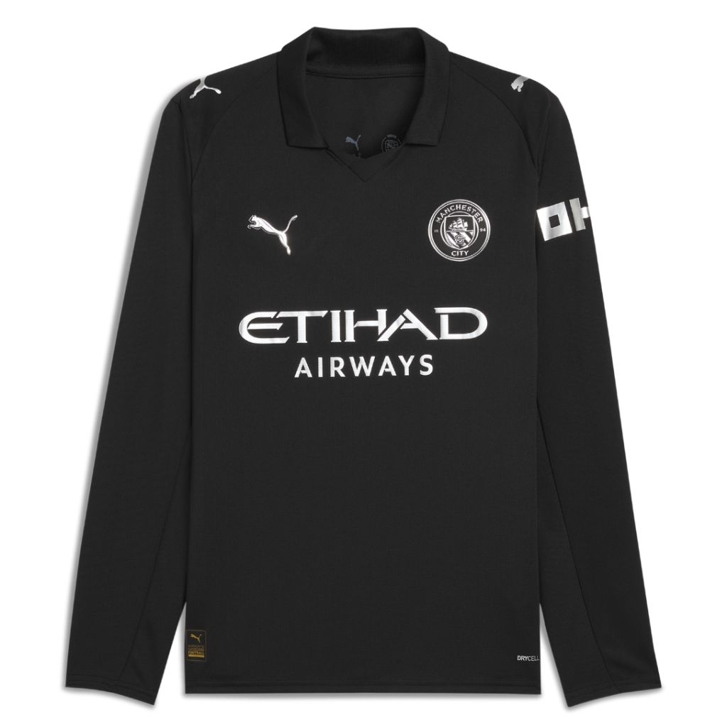 Jersey Manchester City Away Longsleeve 2025 2026 - Jerser City Away Full Print