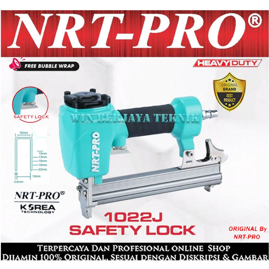 

NRT-PRO 1022 J HD Air Nail Gun Nailer Alat Paku Tembak U Staples Stapler Angin Mesin 1022J 1022