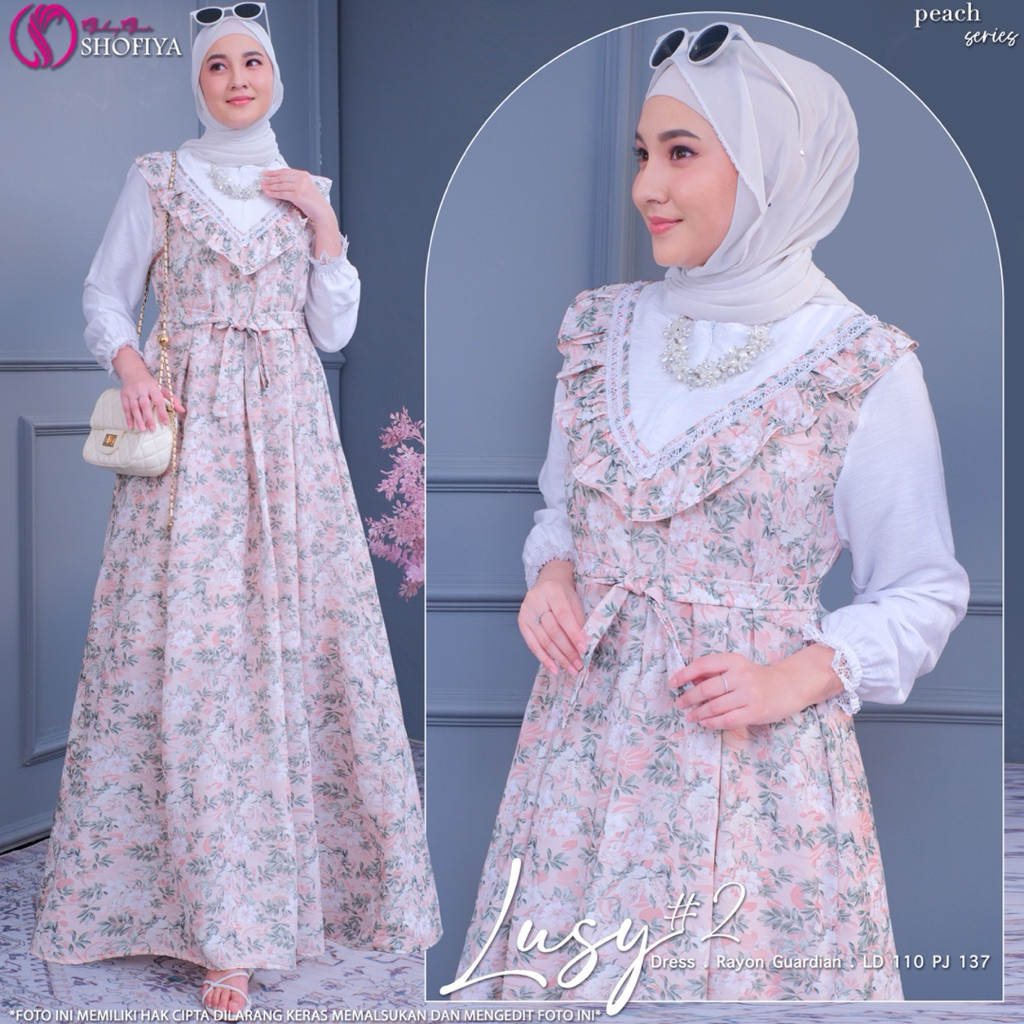 GAMIS DRESS CANTIK LUSY ORIGINAL BY SHOFIYA