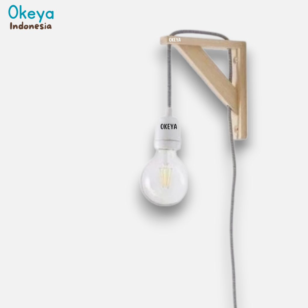 Siku Kayu L / braket siku hambalan / siku gantungan lampu / pajangan dekorasi dinding