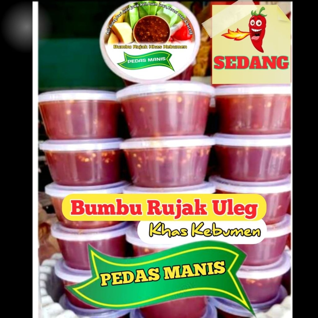 

Bumbu Rujak Ulek pedas manis 200gr Khas Kebumen di buat ketika mau di kirim
