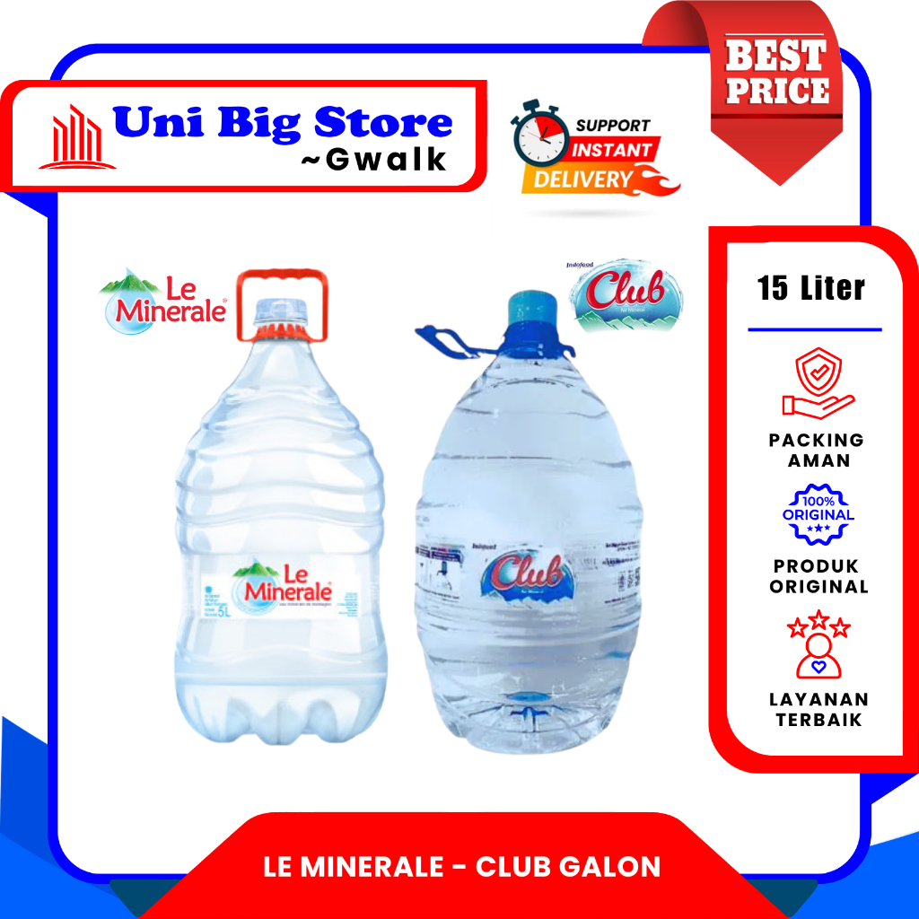 

LE MINERALE - CLUB AIR MINERAL GALON - 15 LITER